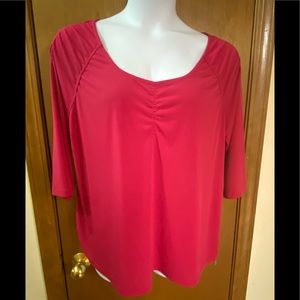 Lane Bryant red blouse 18/20